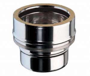 Raccord d'entrée simple paroi double paroi Tubest DW25 Ø80/130 ref 452514080