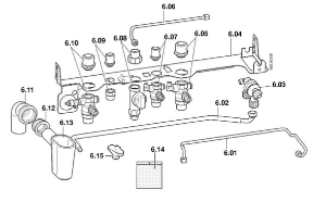 Kit de raccordement MC25 BIC H  - Colis OERTLI HC76 ref 302012