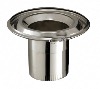 Raccord haut inox Ø150 POUJOULAT sur conduit FUM EM (Emaillé) ref 32150554