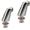 2 colonettes LUXE H70 Anconetti  M1-2" X M3-4" - Chrome