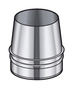 Cone de finition INOX simple diam 150 Condensor CD POUJOULAT Ref. 45150085