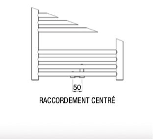 Acova Attol Spa raccord centré