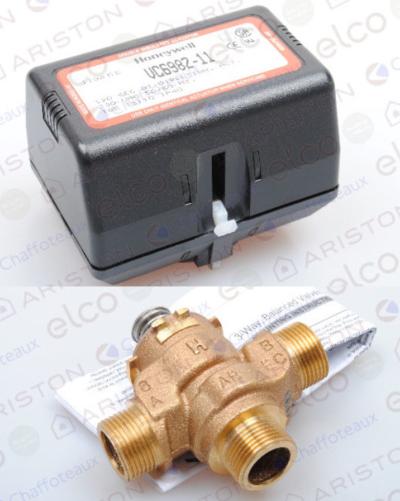 Moteur + corps vanne 3 voies Chaffoteaux 65103416 et 65103417